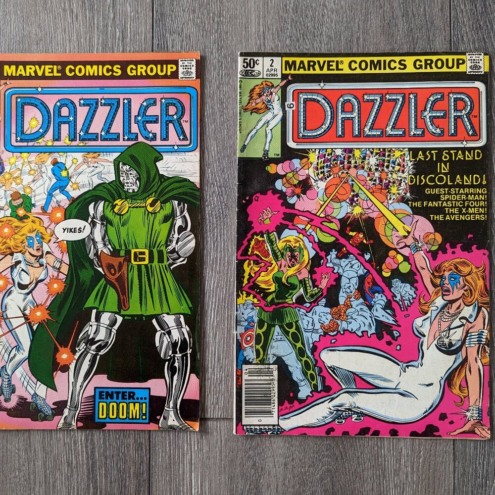 Vintage Dazzler Comics Lot of 2 #2 #3 Bronze Age Marvel 1981